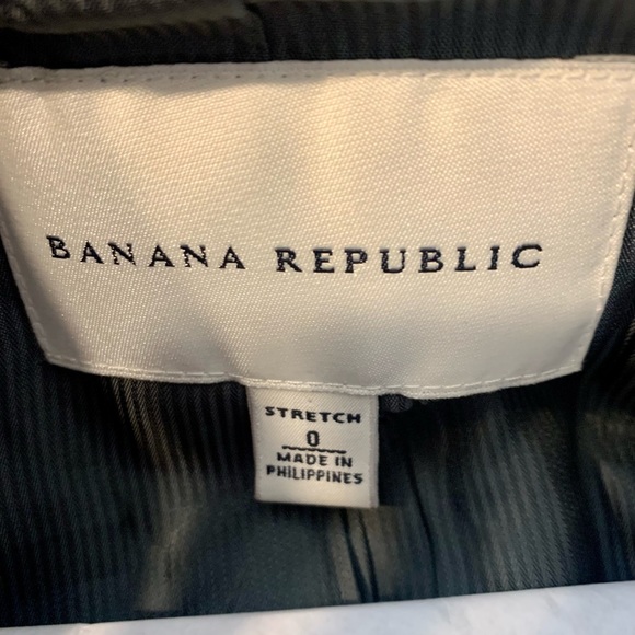 Black Banana Republic Suit coat blazer Size 0 - Picture 3 of 4